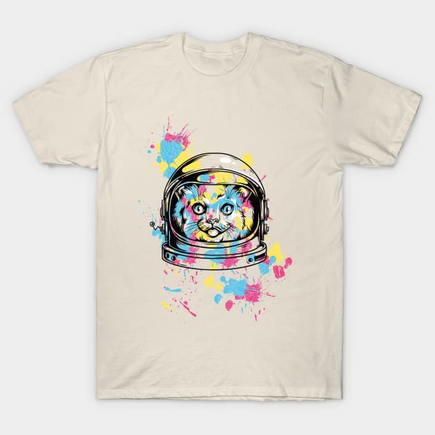 Astronaut Cat T-Shirt by nemram